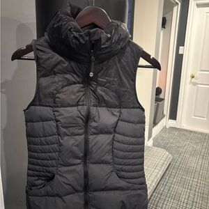 Black Puffer Vest with Hood